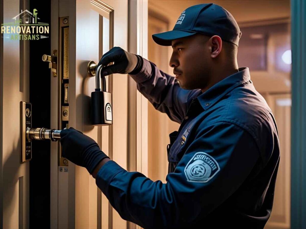 Midtown Sacramento 24/7 Locksmith Picks: Expert Security Solutions for Los Angeles Residents 2 Los Angeles locksmith installing high-security lock during emergency call in Midtown Sacramento area